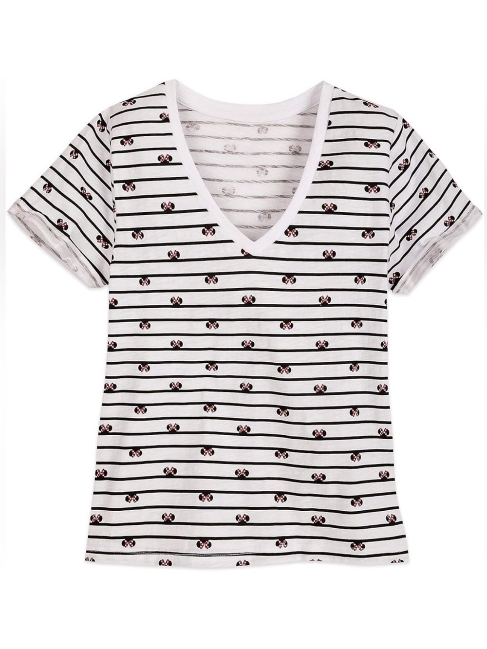 Minnie Mouse Disney Striped Shirt Medium
